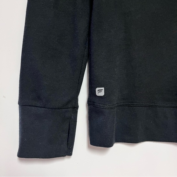 Fabletics Womens Westwood Pullover French Terry Black Medium USA Made Athleisure - Picture 4 of 8